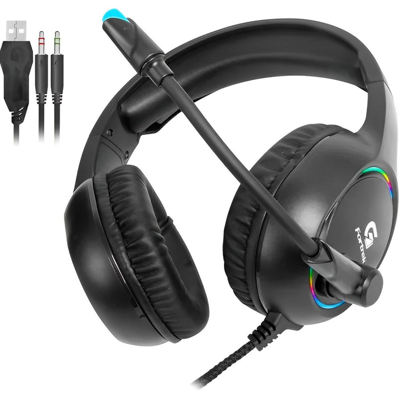 Headset Gamer Fortrek Holt, RGB, Drives 50mm