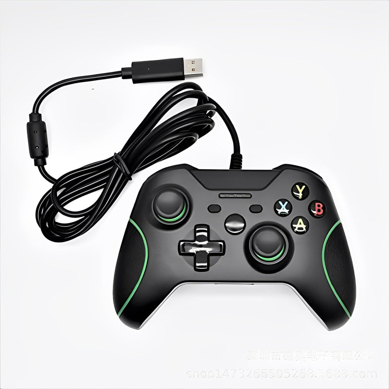 Controle Xbox One Com Fio Joystick Knup Kp-5130 Cor Preto