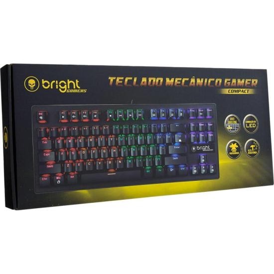 Teclado Gamer Mecânico Bright GTC559 Preto