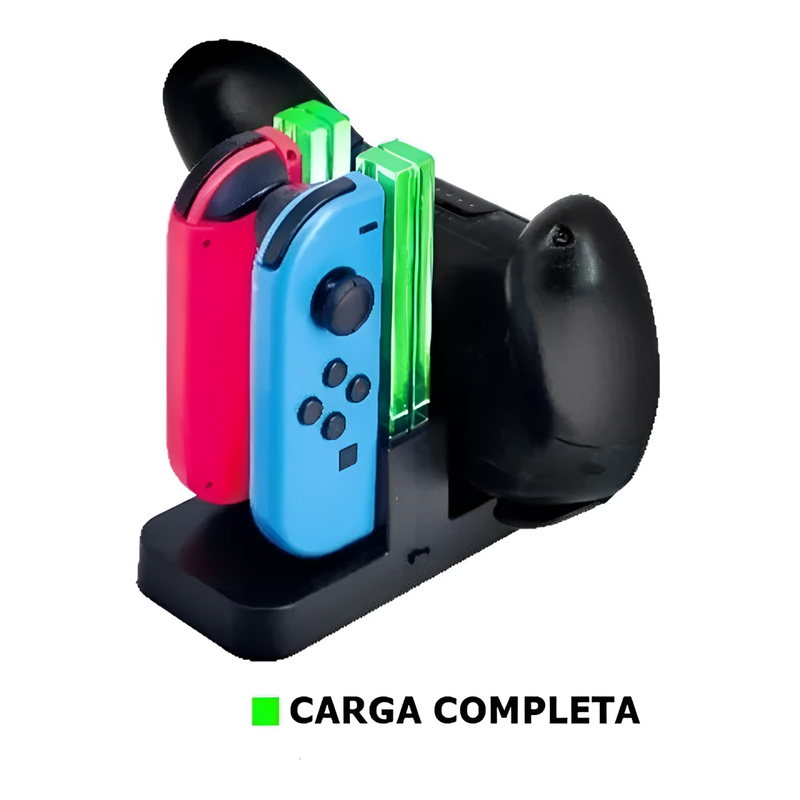 Carregador Base Para Nintendo Switch Joy-con E Pro Controle