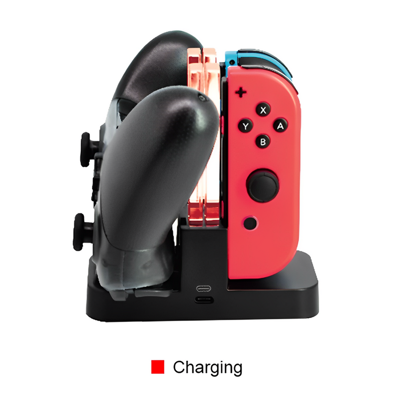 Carregador Base Para Nintendo Switch Joy-con E Pro Controle