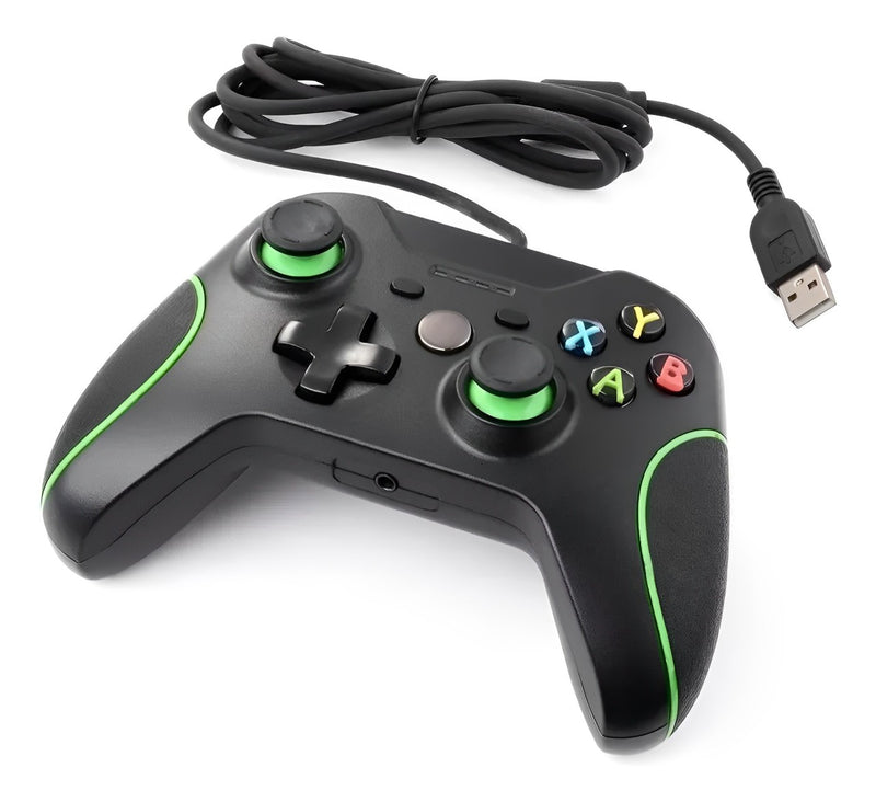 Controle Xbox One Com Fio Joystick Knup Kp-5130 Cor Preto