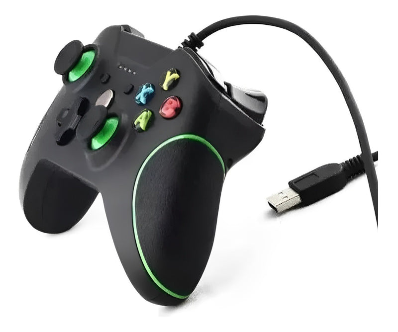 Controle Xbox One Com Fio Joystick Knup Kp-5130 Cor Preto