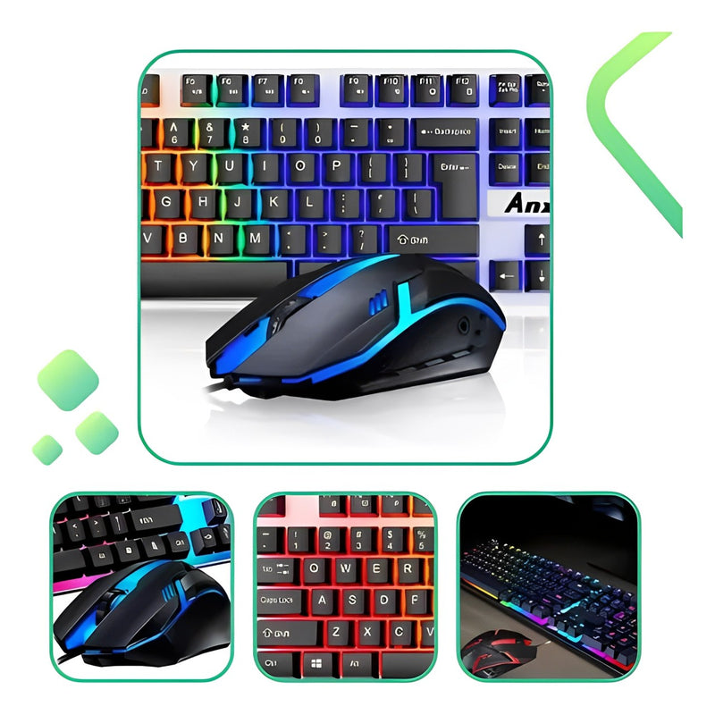 Kit Teclado E Mouse Gamer Usb Rgb Km99