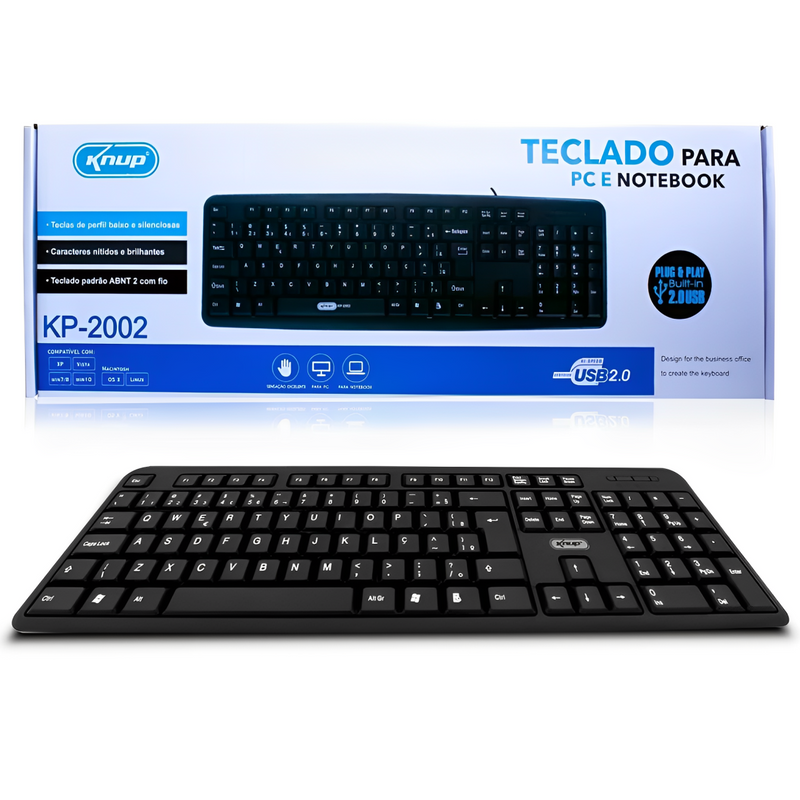 Teclado Knup Kp-2002 Usb Gamer Abnt2