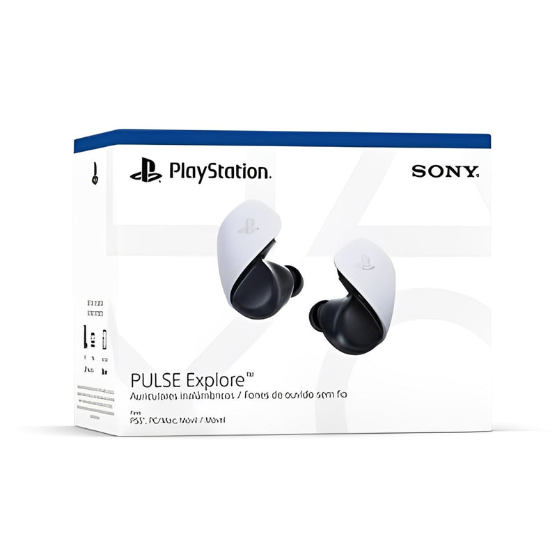 Fone de Ouvido Sem Fio Gamer Sony Pulse Explore, Bluetooth, Cancelamento de Ruído, PC, PS5 e Dispositivo Móvel Branco - CFI-ZWE1L