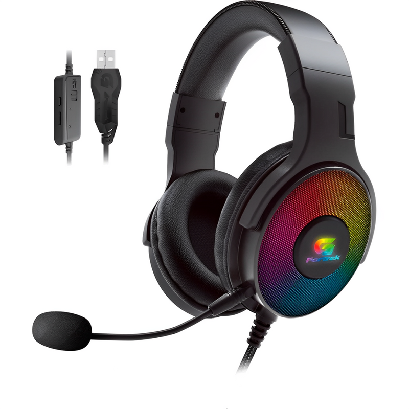 Headset Gamer Fortrek G Cruiser, RGB, 7.1, Drivers 50mm