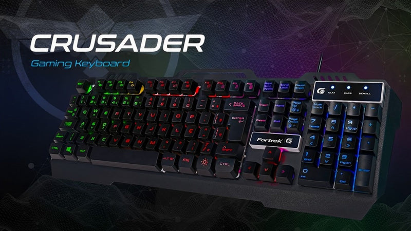 Teclado Gamer Crusader RGB ABNT2 Fortrek